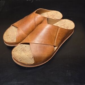 Kork-Ease Orange Tutsi Cross Band Sandals